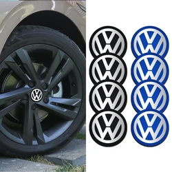 4pcs 70/80/90/100/120MM Car Aluminum Alloy Wheel Center Cap Badge Tire Hub Stickers For Volkswagen GOLF Polo Tiguan GTI R PASSAT