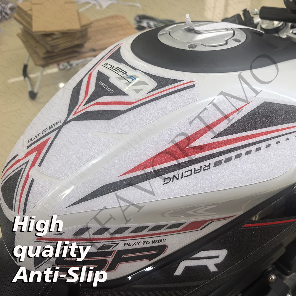 Motorcycle Accessories Frosted Anti-slip Stickers Fuel Tank Pad Decals For CFmoto 675SR-R 675SRR 675 SR R 675SR 2025 2026