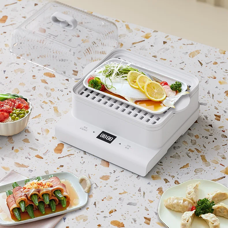 Fast Heating Multi-Function Electric Food Steamer for Household Use for Cooking Seafood Vegetables and Other Foods
