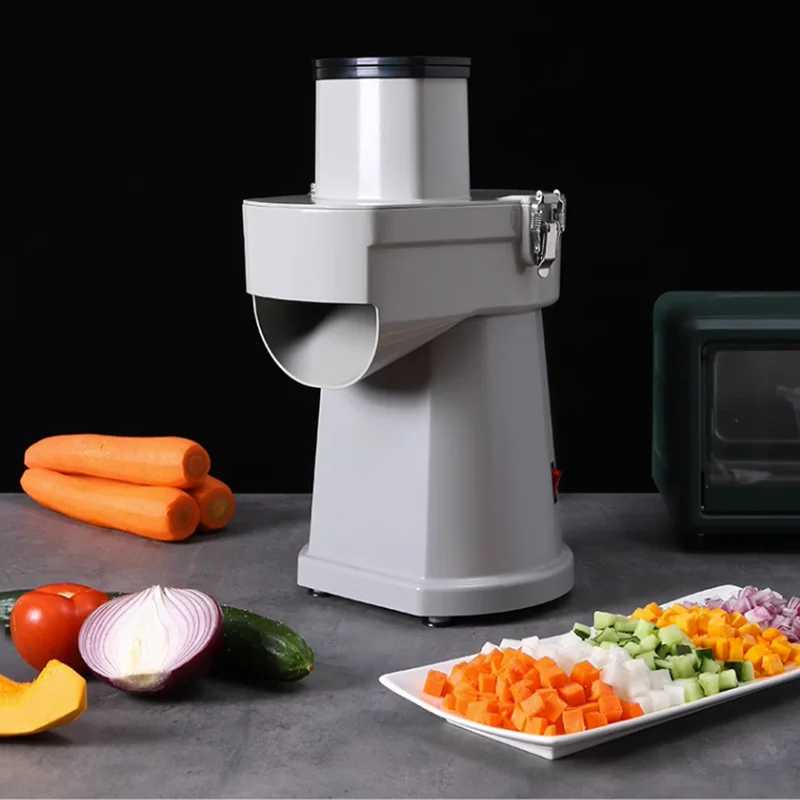 220V Electric Multifunctional Vegetable Cutter Slicer Lemon Potato Commercial Dicing Machine Shredde Food Processor