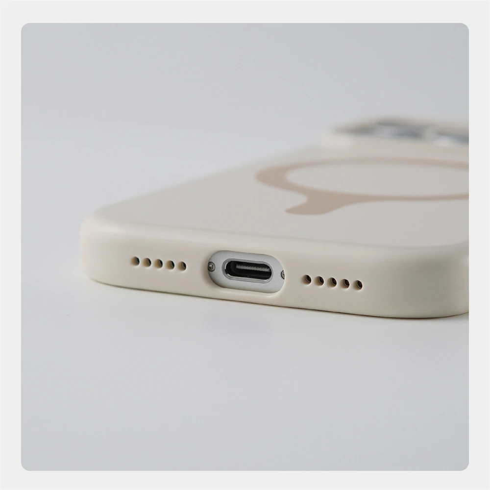 Modische Dopamin-Farben Silikon-Matt-Hülle für iPhone 18 17 16 Pro Max Magnetisches Kabelloses Laden Stoßfeste Hit-Farben-Abdeckung – Detail 11