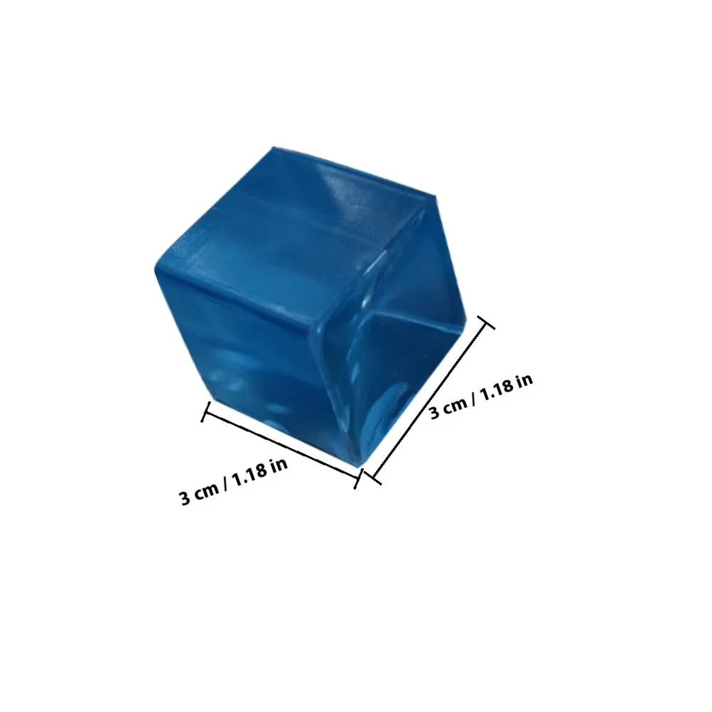 10 pezzi a forma di cubo di ghiaccio spremitura palla sensoriale antistress giocattolo rilassante portatile materiale Tpr trasparente
