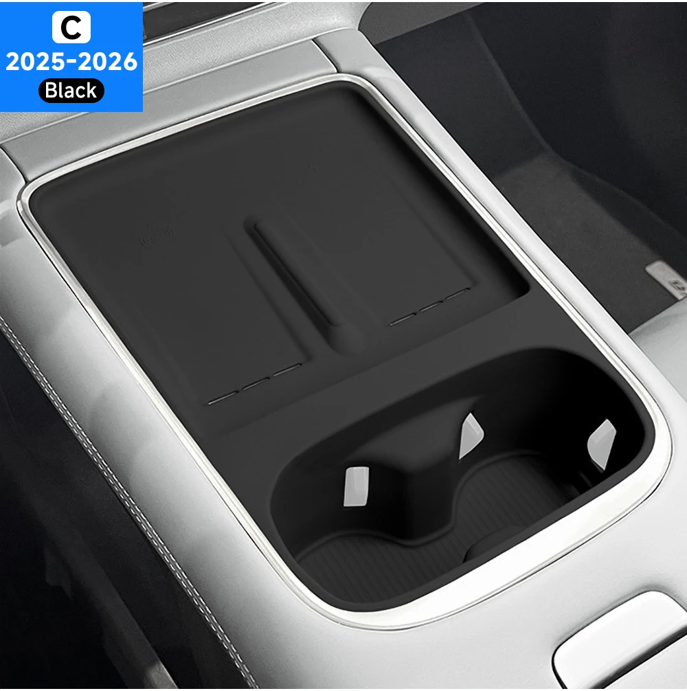 Für Xpeng G6 2023 2024 2025 2026 Auto Kabelloses Lade-Silikonpad Mittelkonsole Getränkehalter-Schutzmatte Schutz-Innenausstattung – Detail 19