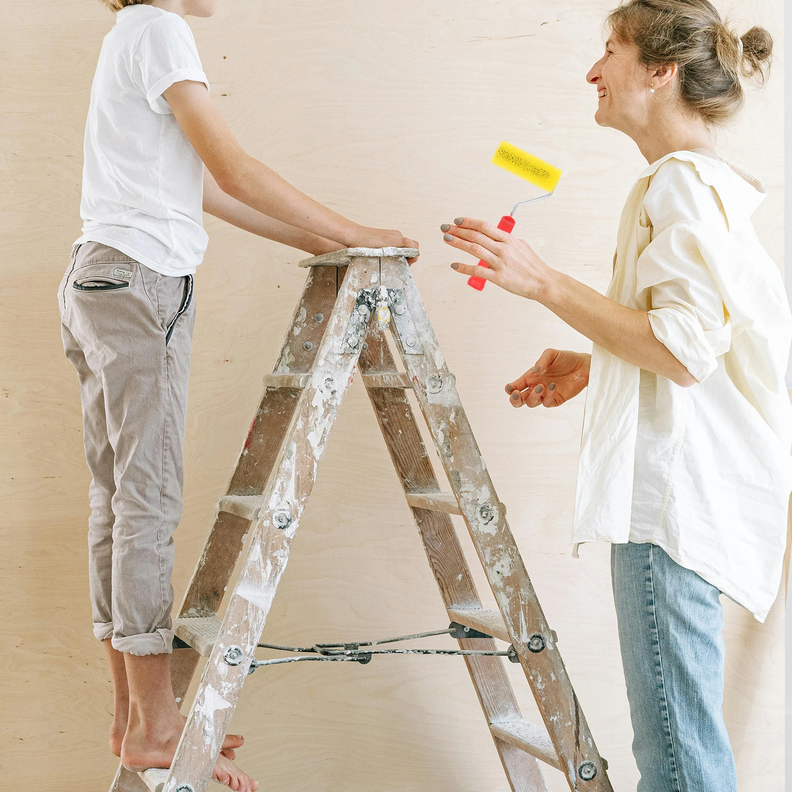 

10 Pcs Texture Roller Brush for Drywall Paint Textured Walls House Siding Tools Sponge Foam Rollers Embossed Design Elastic