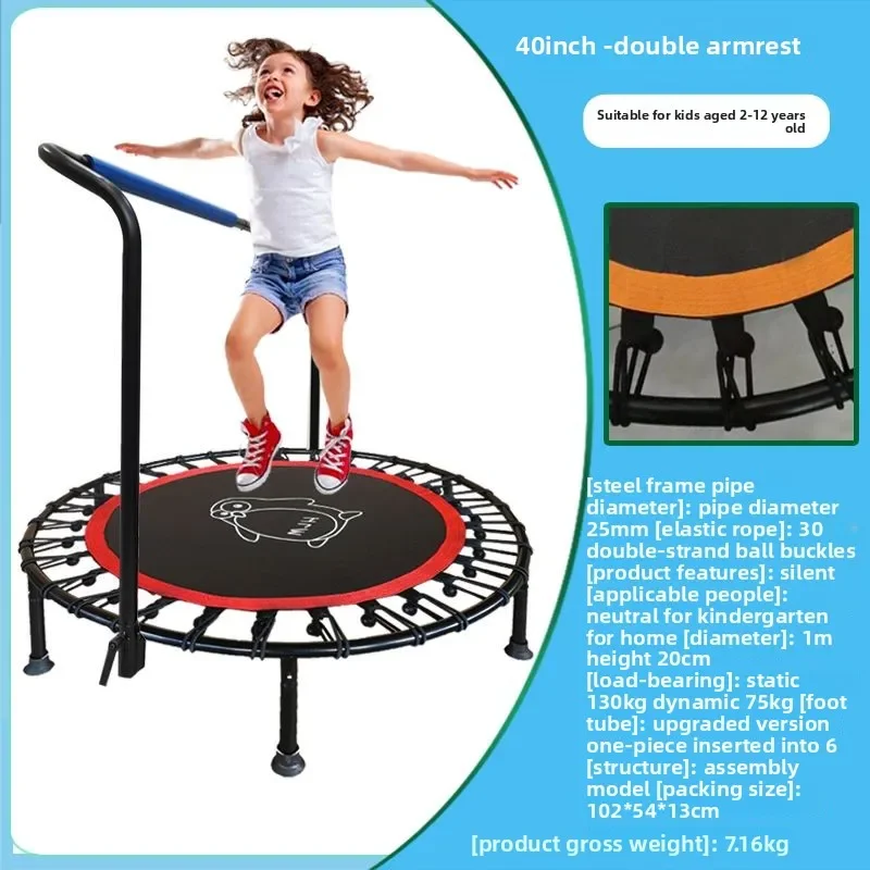 Trampolín Plegable Práctico y Popular para Niños, Fitness Infantil, Uso Doméstico, Jardín de Infancia, Cama de Juego para Bebés, One Health Fol