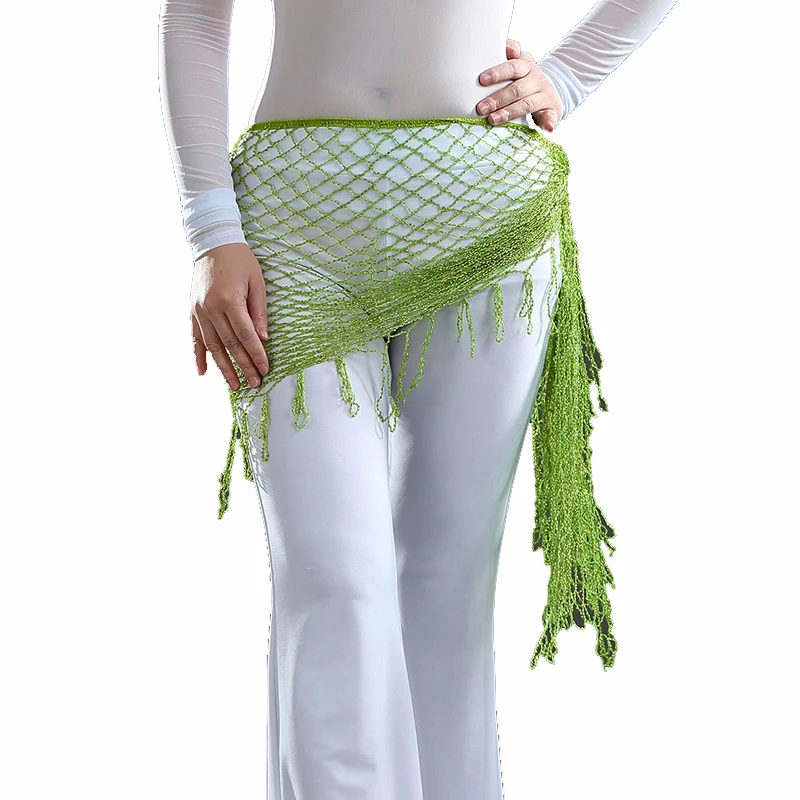 

Belly Dance Mesh Tassels Hip Scarf Belt Accessory Oriental Dance wear Egyptian Performance Clothes Costume Waist Chain 15 Colors