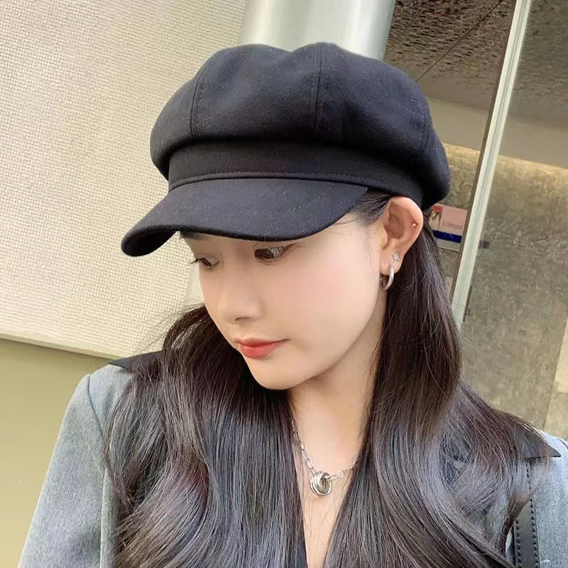 Fashion Women Beret Autumn Winter Octagonal Cap Hats Artist Painter Newsboy Hat Casual Beret Cap