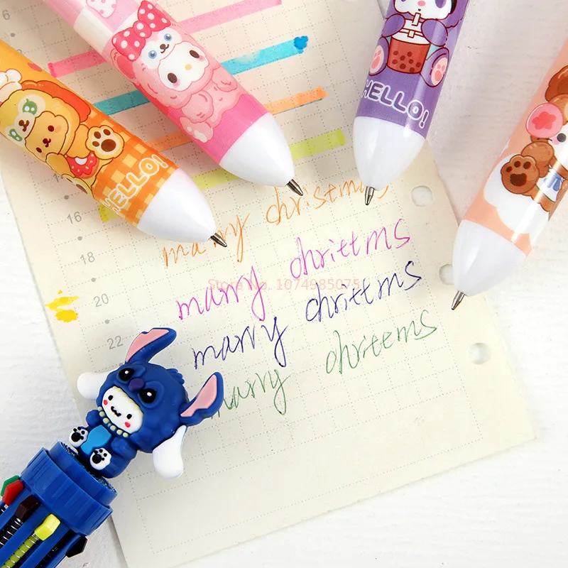 Imagem -05 - Sanrio dos Desenhos Animados Caneta Esferográfica Boneca Kuromi 10 Cores Minha Melodia Bonito Gel Pen Estudante Suprimentos Artigos de Papelaria Atacado 12 Pcs 36 Pcs