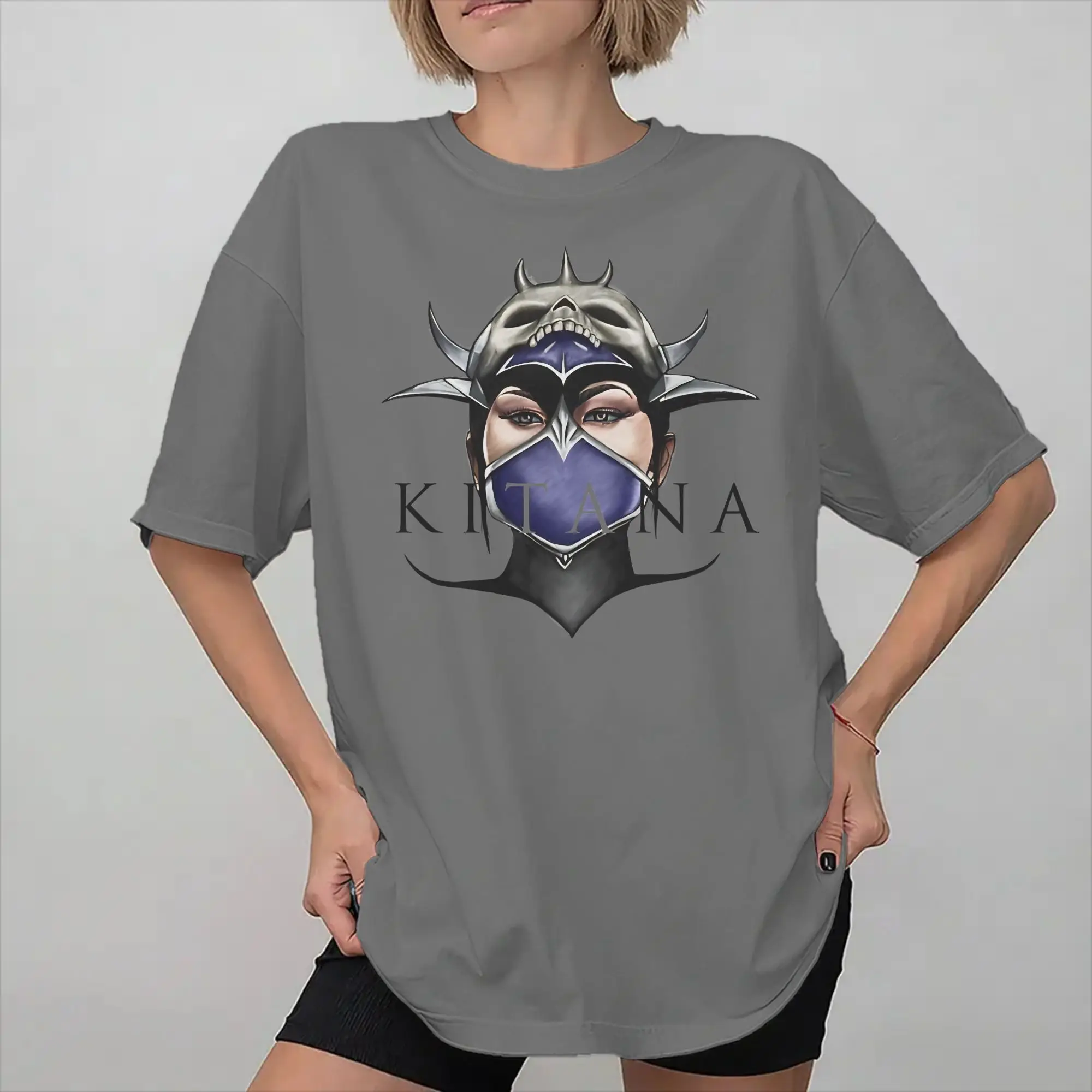 Kitana You Will Learn Respect Mortals Kombats Graphic Print T Shirt for Men Women  100% Cotton  Tee Shirt Clothing