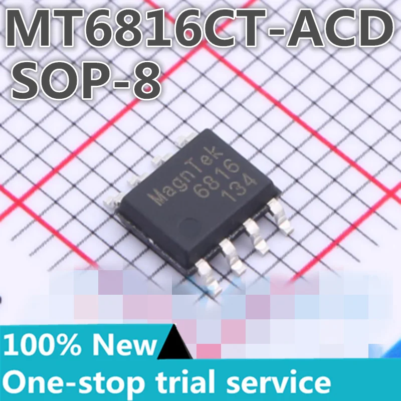 2-50PCS %New MT6816CT-STD MT6816CT-ACD MT6816CT-AKD 6816 SOP-8 Magnetic Angle 14-bit high precision Angle encoder chip