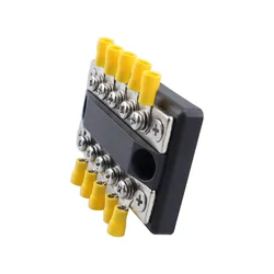 Caravan Dual Row Wiring Bar Yacht Bus Bar Double Bus 5 Circuit Double Row Wiring Row High Current Bus Bar