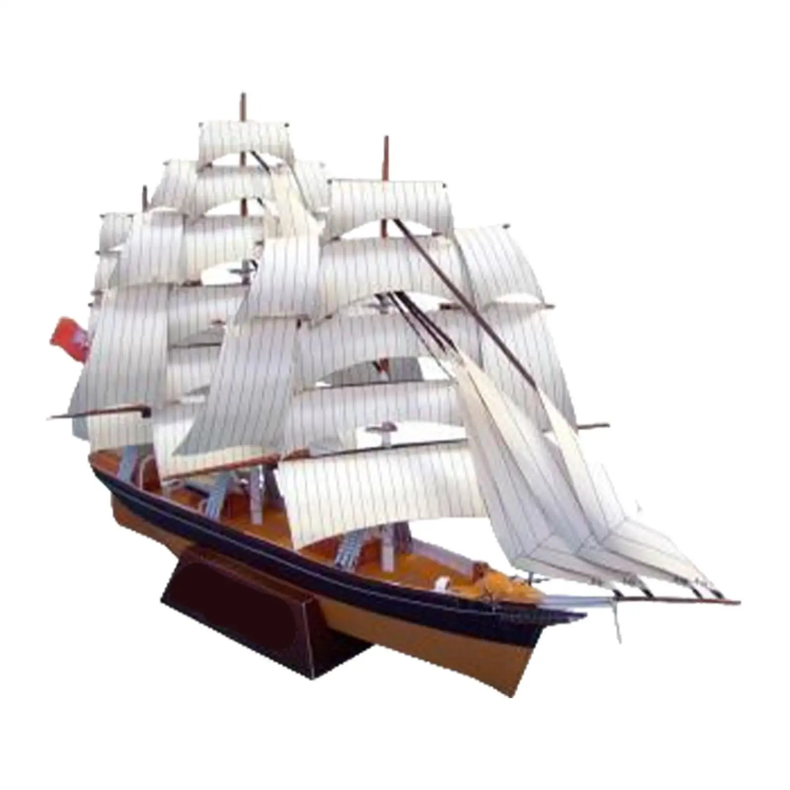 Paper Sailboat Ship Kits, 3D Puzzle Ship Model Kits, Collectables DIY Ship Craft, DIY Assembly Model Boat Kits for Kids Teens