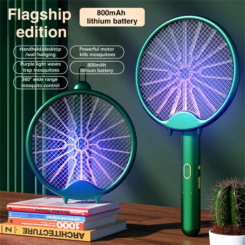 

4 IN 1 Electric Mosquito Swatter Mosquito Killer Household Powerful Mosquito Killer Rechargeable Folding Mosquitoes Killer 3000V