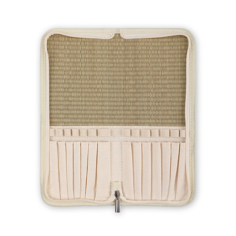 Artsecret 25.5*27.5 centimetri Sacchetto di Paglia per Pianting Pennelli Artista Disegna Penna Acquerello Wrap Olio Pennello Custodie Supporto Senza Pennelli