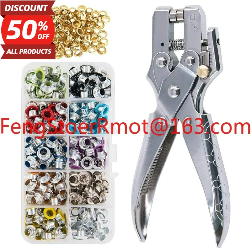 

400 комплектов 5 мм + монтажные перфорированные плоскогубцы, медный цвет, газовая пряжка для глаз, набор инструментов для пряжки Cornhole