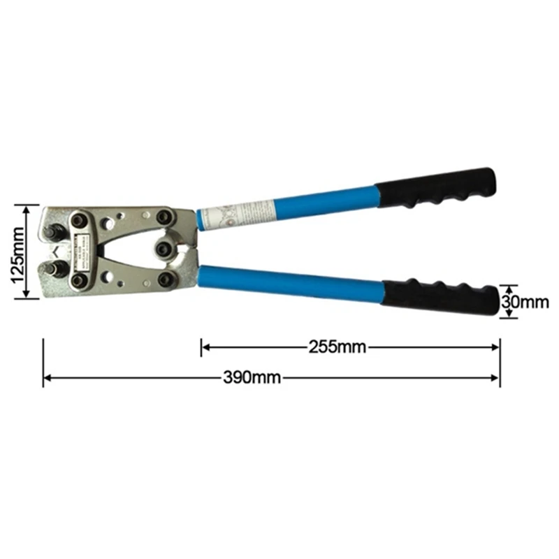 Kabel Lug alat Crimping tang listrik, Terminal tembaga/aluminium Ratcheting
