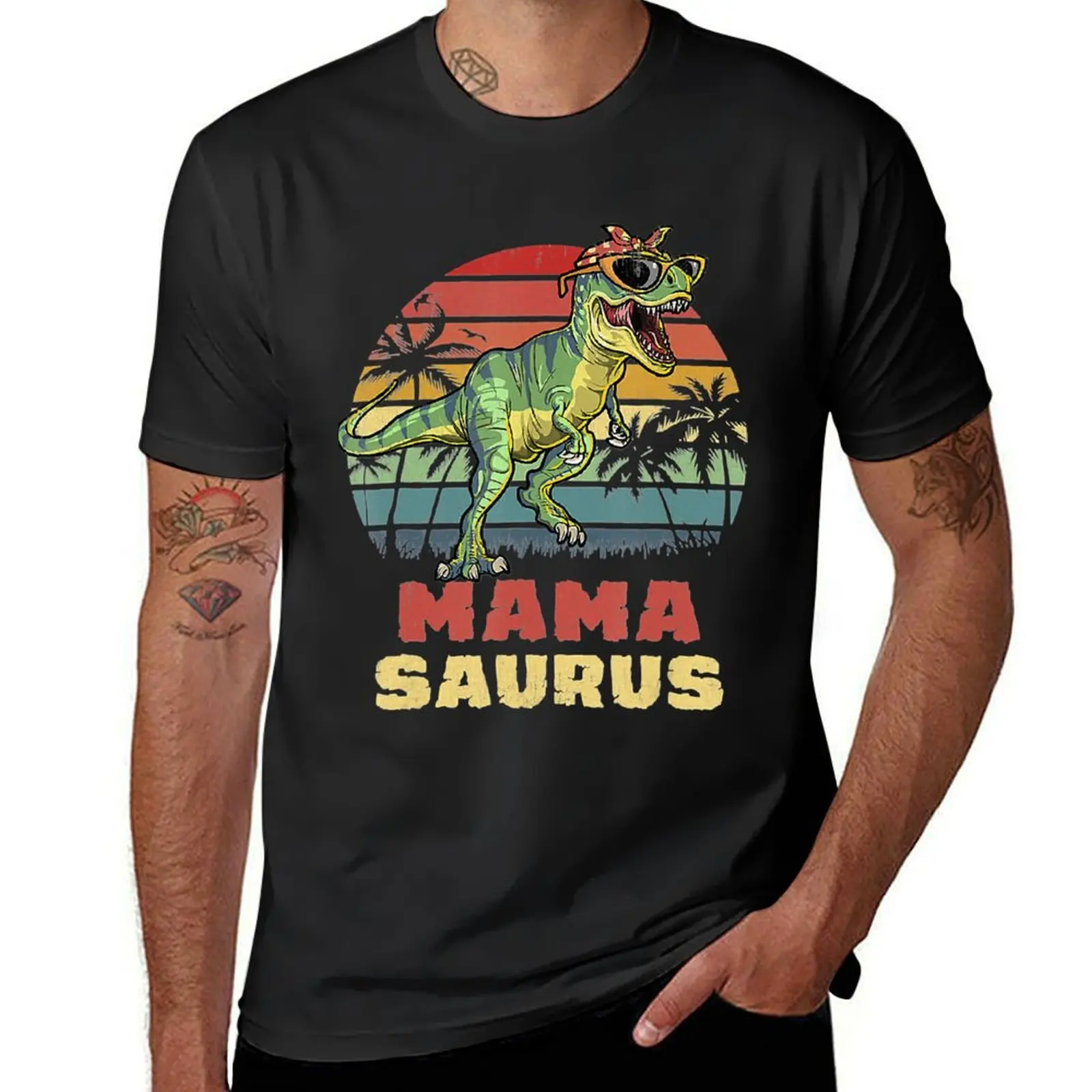 

Mamasaurus T Rex Dinosaur Mama Saurus Mothers Day T-Shirt vintage boys animal print Luxury man mens tall t shirts