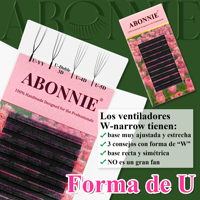 Abonnie Fibras u 4d Extensiones Pestañas 5d Fibras Tecnológicas Pestañas Shape Yy Fio u m Curl Blisters Pestañas