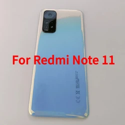 Note11 Rear Case For Redmi Note 11 Plastic Rear Battery Door Replacement Back Housing Cover Case with Camera Lens