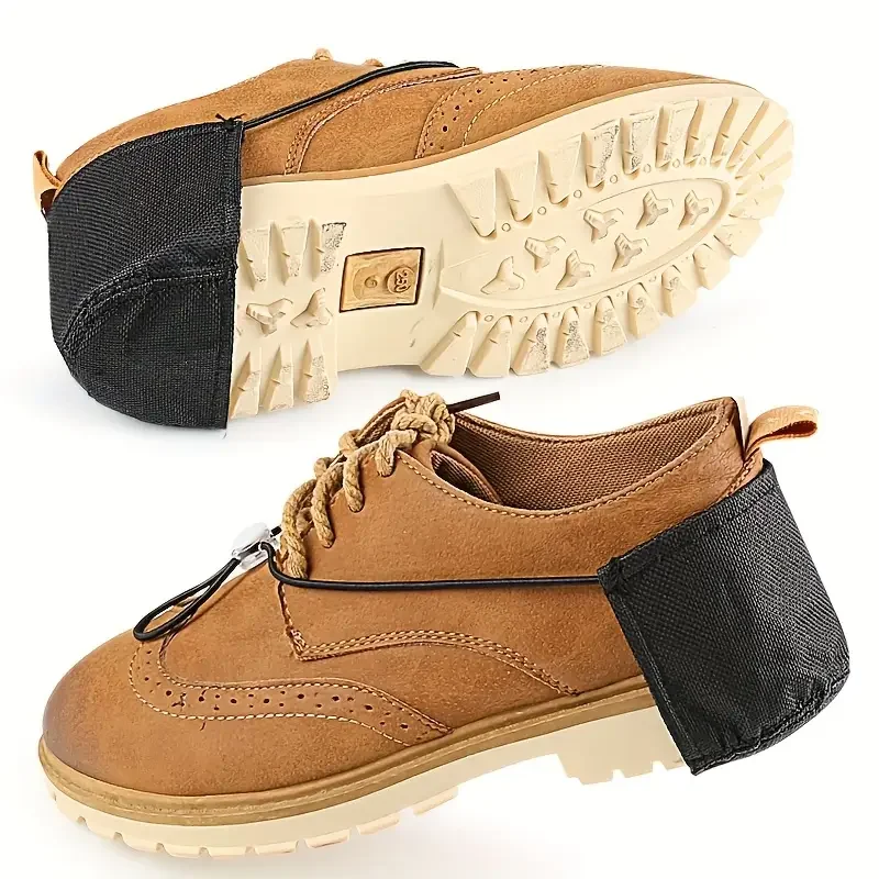 

Защитные пяточники для вождения, дизайн с эластичной пряжкой, автомобильный чехол для ног, регулируемый, очень чехол для обуви для вождения, износостойкий каблук