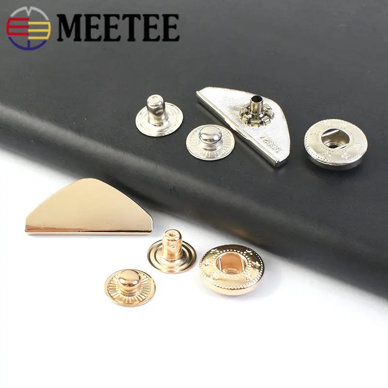 5/10/20pcs Metal Snap Buttons for Down Coat Jacket Bag Pocket Clothes Press Stud Buckle Decorative Sewing Material Accessories