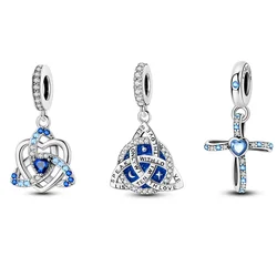 925 Sterling Silver 2024 Celtic Knot Star Charm For Original 925 Bracelet Necklace Jewelry Making