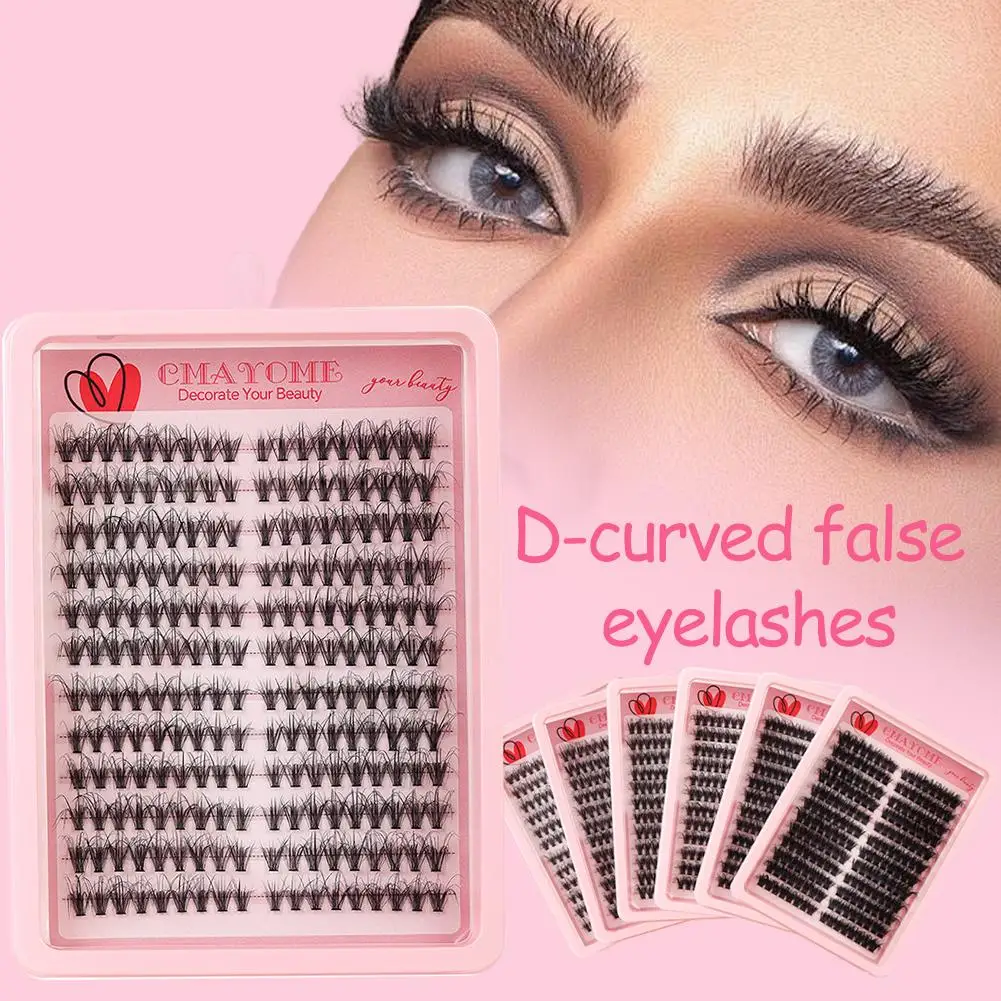 Faux-cils à grappe unique, segmentés, denses, Extension de cils européens, Kit de Style américain et outil de maquillage pour bricolage, Y8Z2