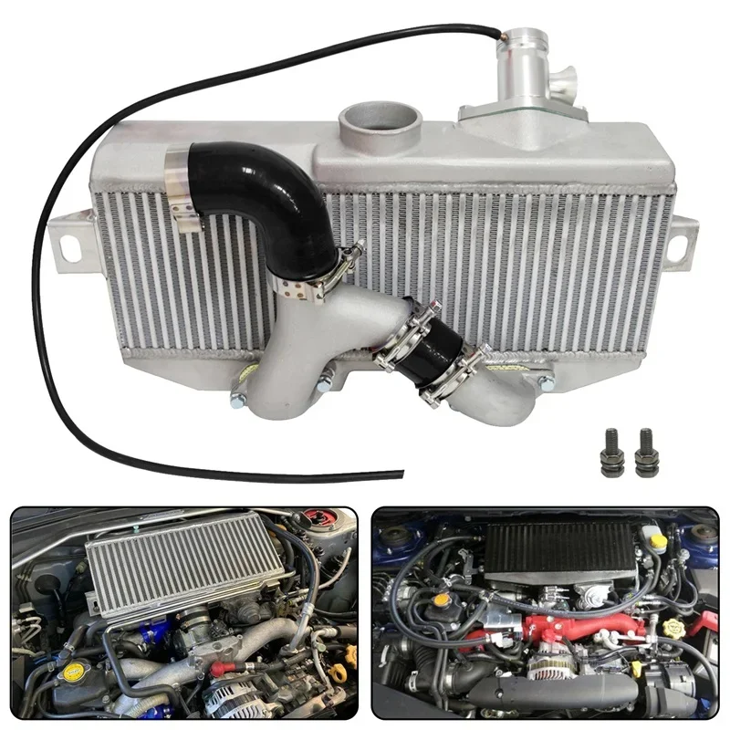 

Top Mount Intercooler Kit Y Pipe Black/Blue/Red Fits For Subaru 02-07 WRX STI EJ20 EJ25 2.0L SL+BOV