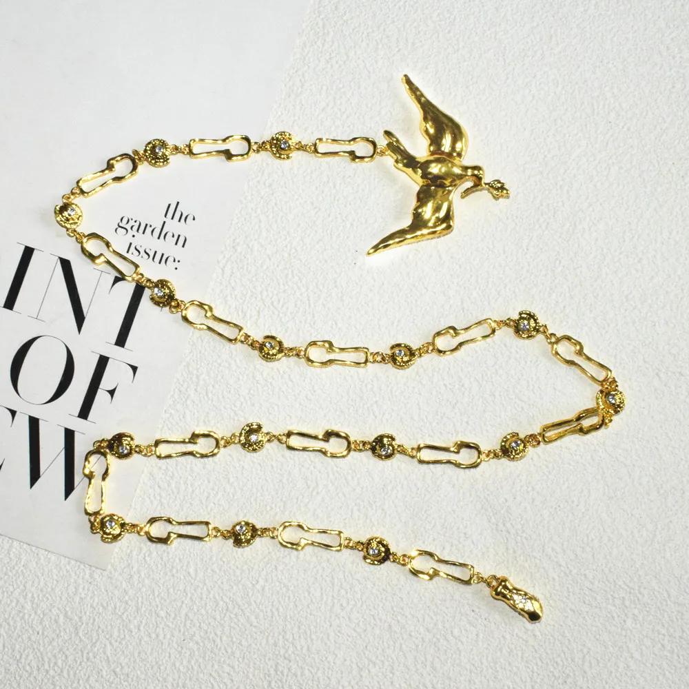 Neuheit Design Legierung Augen Gesichts Charms Halskette Für Frauen Mode Schmuck Marke Show Modell Taille Kette Zubehör – Detail 8