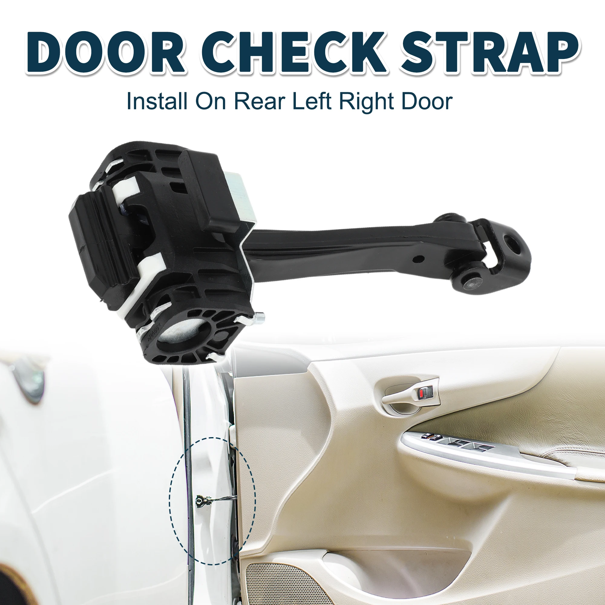 

UXCELL Door Check Strap Stopper Limiter for Peugeot 508 MK 1 2010-2018 No.9670519680 Rear Left Right Door Check Bracket