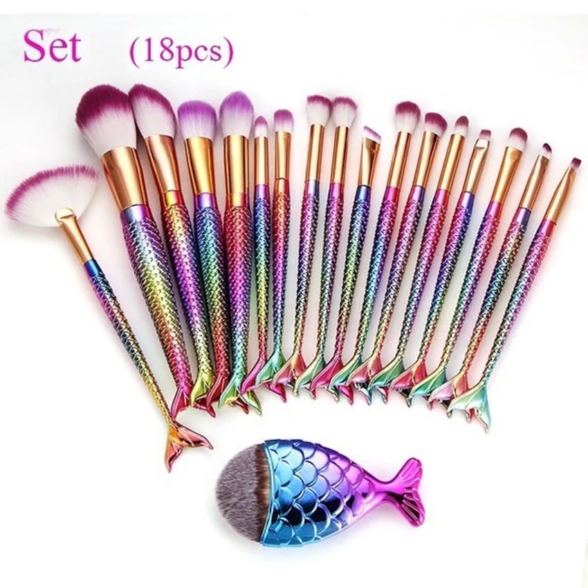 18pcs Make Up Foundation Eyebrow Eyeliner Blush Cosmetic Concealer Brushes Party Favours Gift For Woman 2024 Partijbenodigdheden