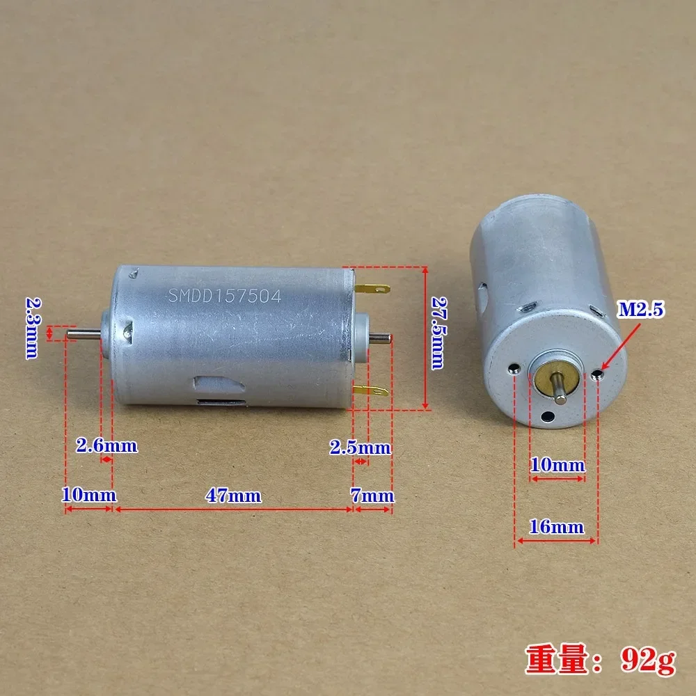 1PC Standard RS395-ST/3230 Carbon Brush Motor DC 3.7V-7.4V 9150RPM Dual Shaft for Hobby Toy Model/ Home Appliance