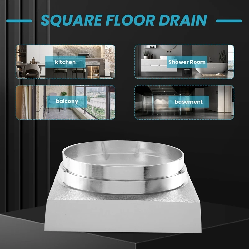 Floor Drains Copper Square Shower Floor Drains Tile Insert Drain Channel Bathroom Kitchen Waste Grate