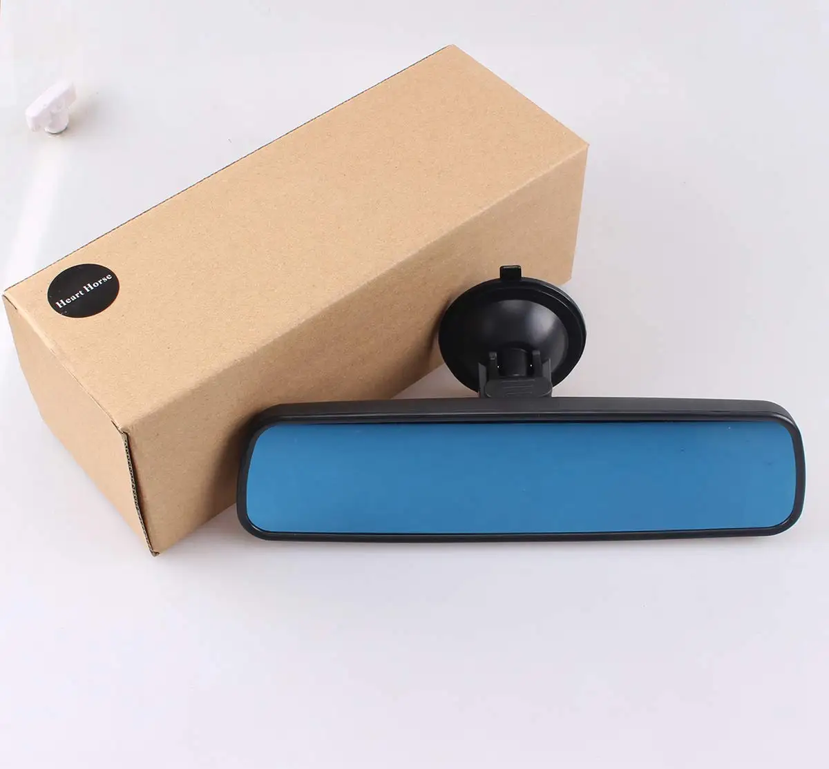 Wide-angle Anti-glare Blue Rearview Mirror Universal 360° Rotates Adjustable Suction Cup Interior Rear View Mirror Car