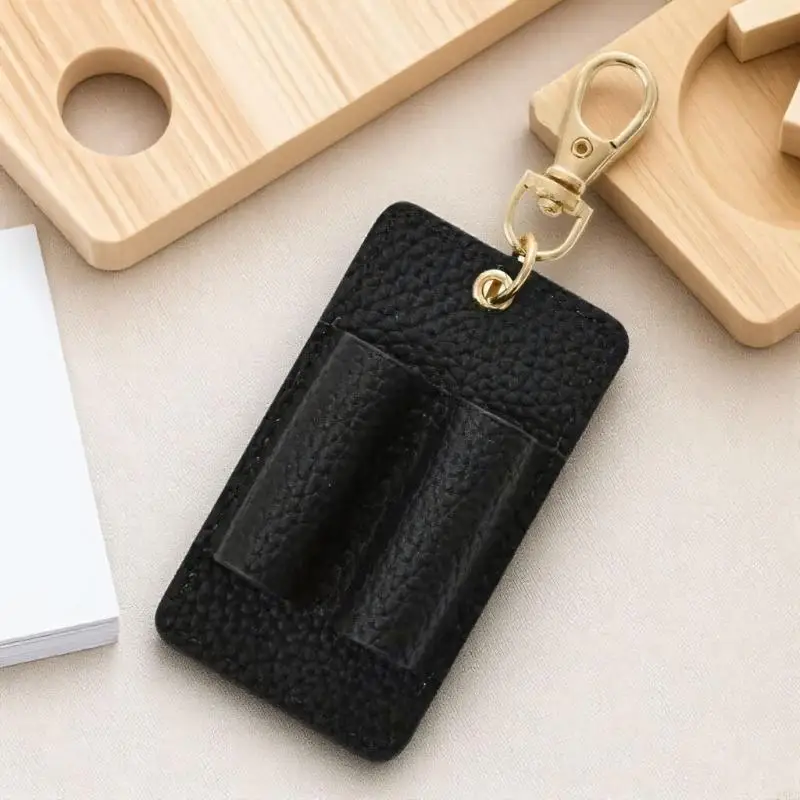 

Y5LB кожаный держатель для ручек с двумя слотами, держатель для ручек, дорожный органайзер для ручек, брелок для ноутбуков,