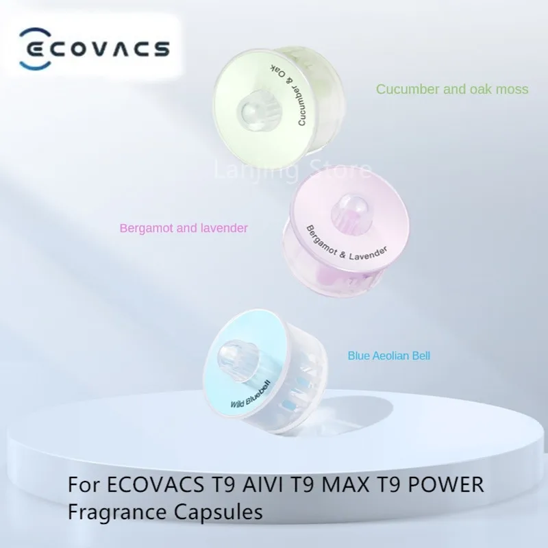 Fragrance Capsules For ECOVACS T9 AIVI T9 MAX T9 POWER Fragrance Freshener Lasting Fresh LavenderCucumber Oak Moss BlueCampanula