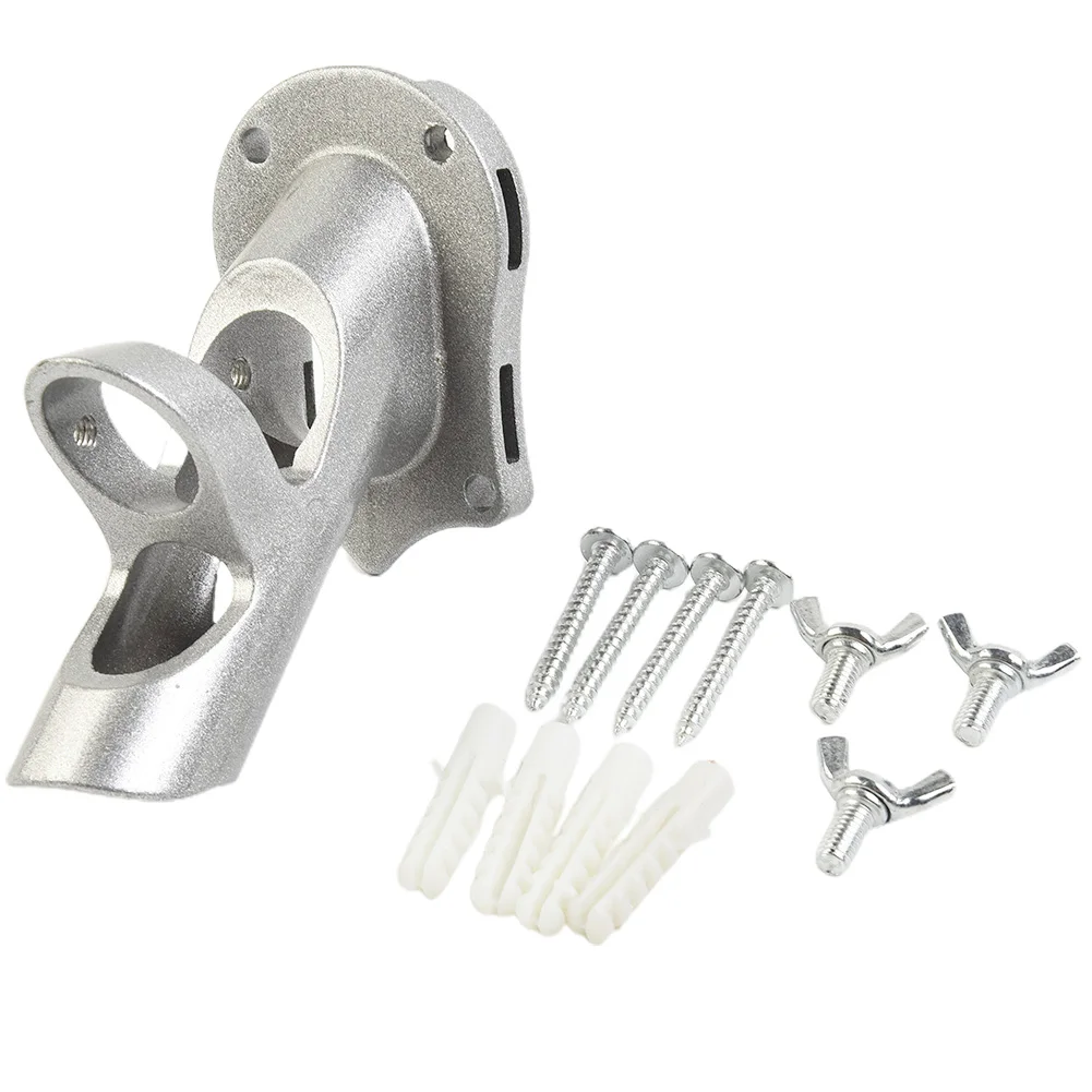 Heavy Duty Aluminum Mount Aluminum Flag Pole Holder Aluminum Alloy Wall Flag Holder Mounting Base Accessories