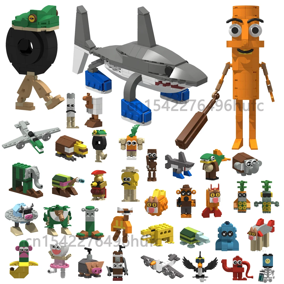 

Итальянские строительные блоки Brainrot Tungtungtung Sahur Tralalelo Tralala Chimpanzini Bananini Bombardino Crocodilo Кирпичи Игрушка в подарок