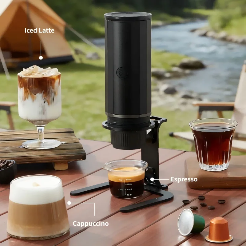 HERO Espresso Capsule Machine 20Bar High-Pressure Portable Professional Extraction Type-C Interface Suitable for Car/Outdoor