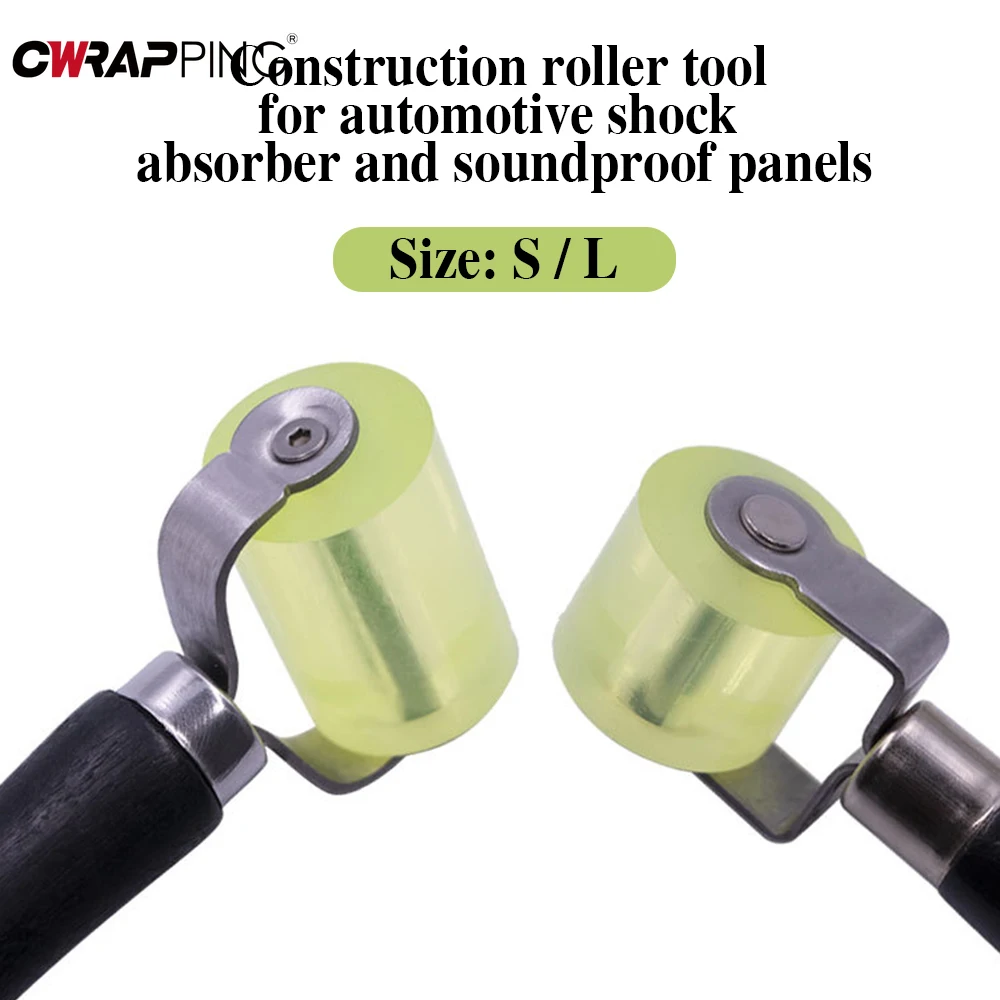 Car Repair Tools Soundproof Wheel Tires Patching Compaction Roller Wheel Auto Audio Sound Insulation Cotton Roller Pushing Wheel