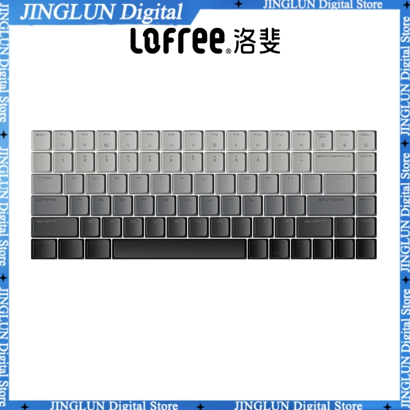 

Lofree EDGE low axis theme keycaps PBT thermal sublimation non oiling mechanical keyboard keycaps 84 keys Ergonomic