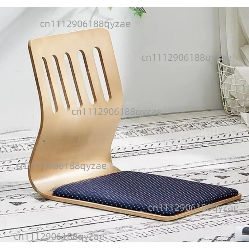 Japanese Chair Design Home Living Room Furniture Kotatsu Table Chair Tatami Zaisu LegLess Floor Chair Black Finish