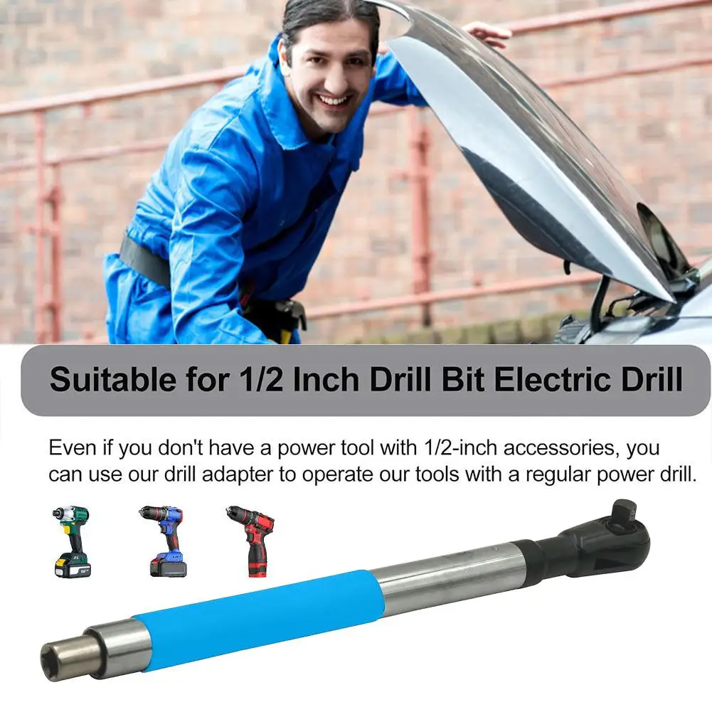 

NEW Impact Wrench Extension Rod Auto Repair Tool Accessories With 1/2 Inch Drill Adapter 4 Conversion Adapters For Small Sp K8N6