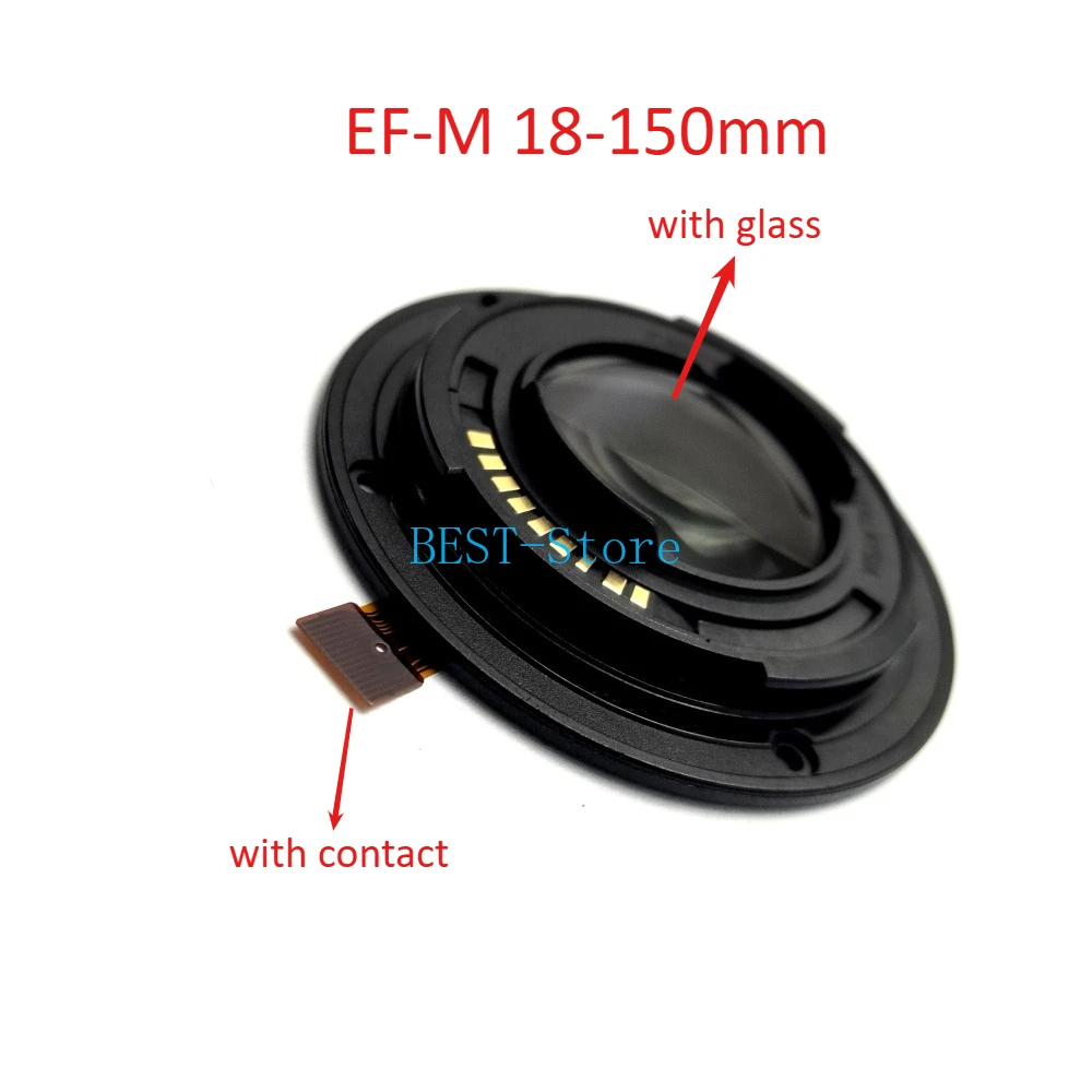 

Новое кольцо байонетного крепления объектива с контактами и стеклом для Canon EF-M 18-150 мм 3.5-6.3 IS STM, аксессуары для ремонта фотоаппаратов