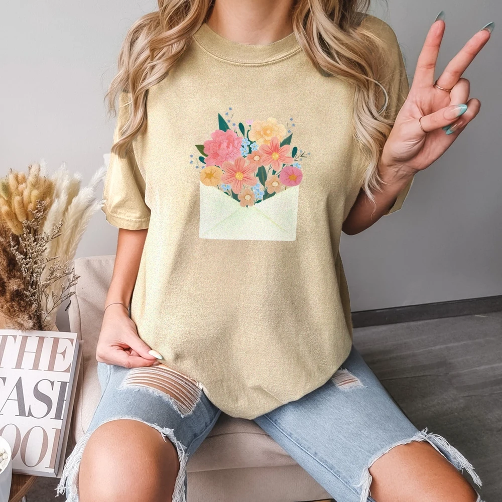 

Summer Essential Women Cotton Tops Y2K Graphic Crop T-shirt High Quality Fabric Breathable Versatile Staple Beach Daily Outfits