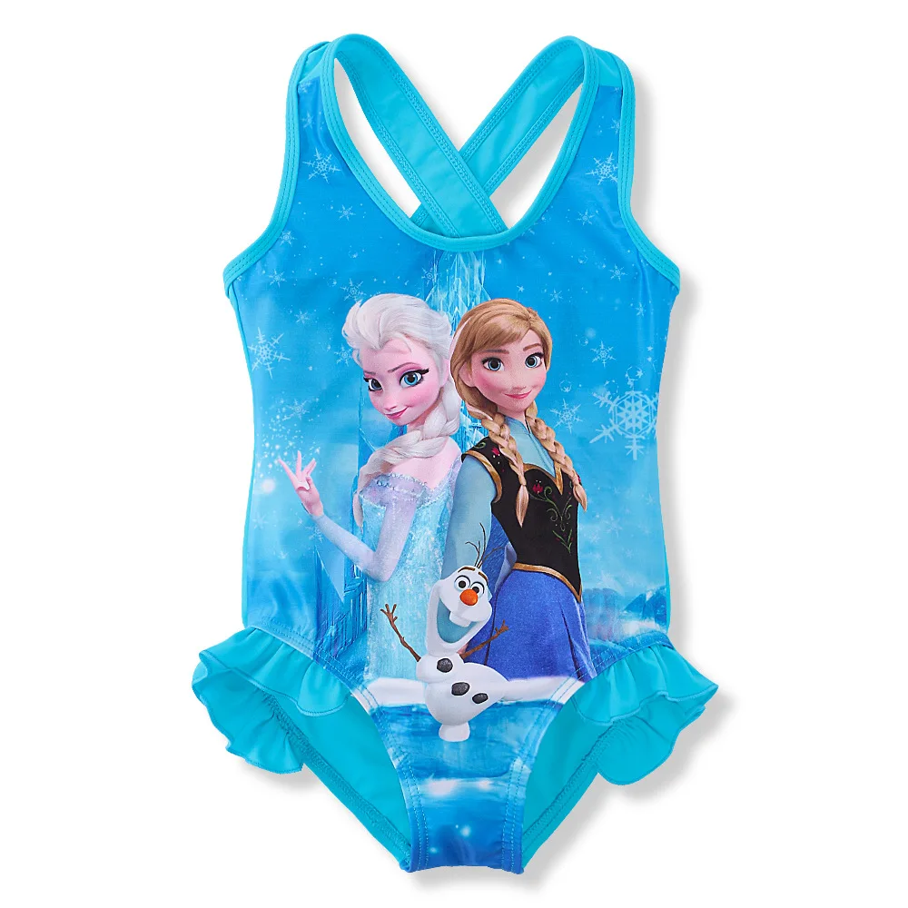 Kid Girl Swimwear Baby Elsa Swimsuit Children Beach Swimsuit Bathsuit Princess Disney Frozen Elsa Anna Bikini