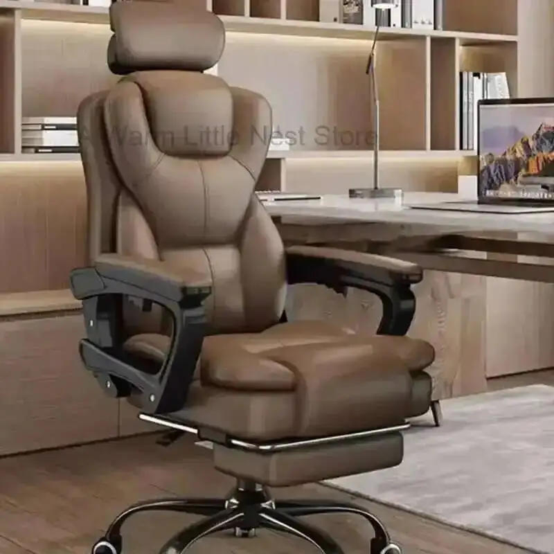 Comfortable Leather Office Leg Rest Game Rolling Gamming Chaise Design Height Adjustable Gamer Computer Armchair Mesh Low