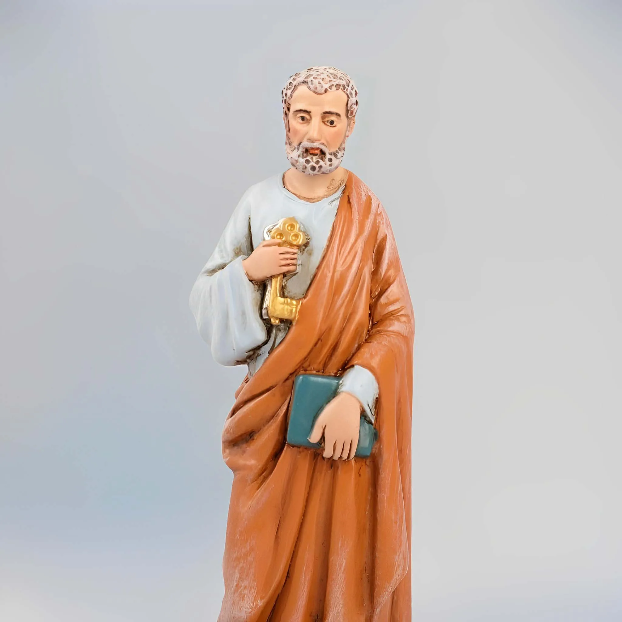 10cmH St. Peter Resin Statu Christmas Figurines Decorations Figurines Holiday Sculpture Tabletop Scenes Festival Gift Home Decor