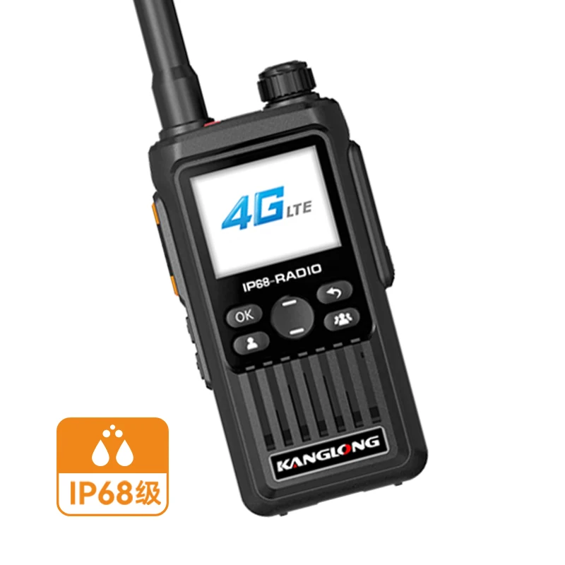 4G POC Waterproof Portable for | IP67 Long Range 5000KM Walkie Talkie with SIM Card 200 Channels