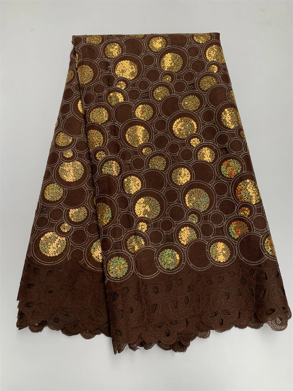 

Африканское кружевное полотно с пайетками, вышитая органза, высококачественное кружево 2025 для женских платьев, 5 ярдов